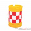黄色反光吹塑防撞桶,公路防撞桶,低价促销   黄色反光吹塑防撞桶参数